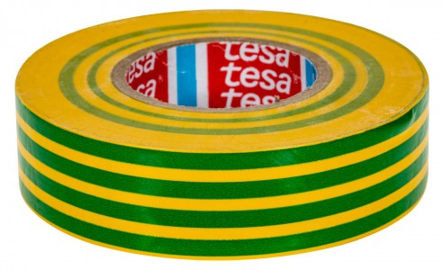 Izolačná páska 10m, 15mm žlto/zelená