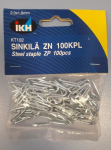 Klince na kabel 31mm zinok 100 ks